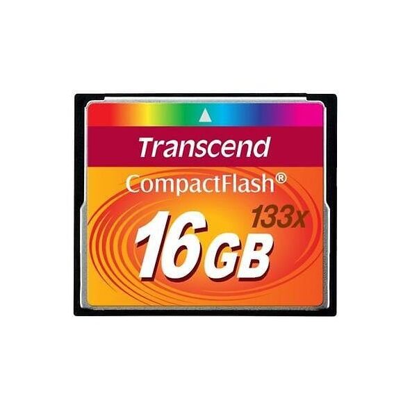 Karta Transcend 133x Compact Flash 16 GB  (TS16GCF133)