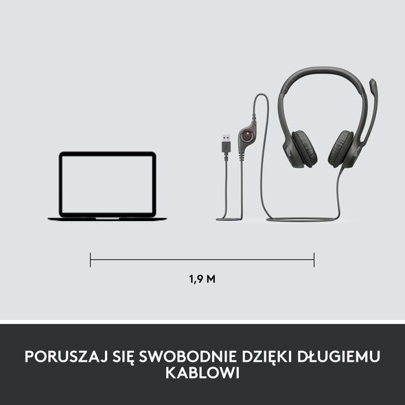 Ακουστικά Logitech H390 (981-000406) 412627 5099206030015
