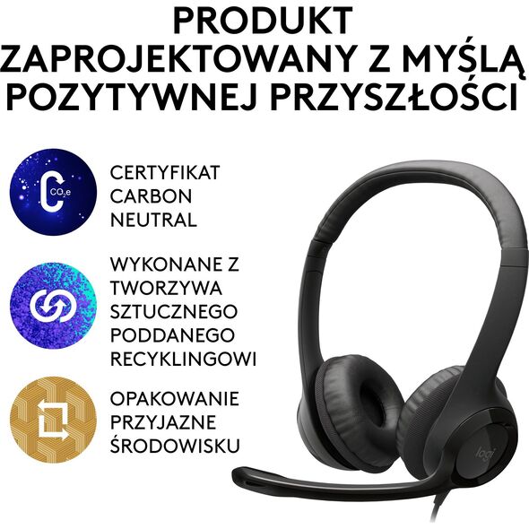 Ακουστικά Logitech H390 (981-000406) 412627 5099206030015