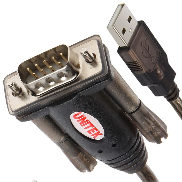 Unitek USB-A - RS-232 Καλώδιο USB 1,5 m Μαύρο (USBTS9P) 541374 4894160000002