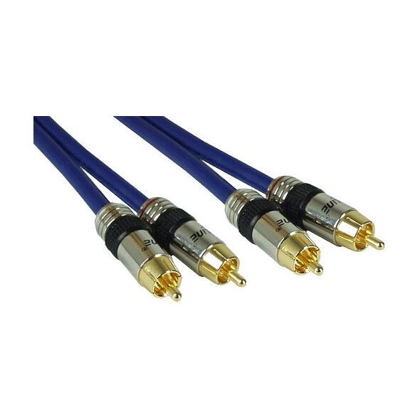 Καλώδιο InLine RCA (Cinch) x2 - RCA (Cinch) x2 10m μπλε (89710P) 552309 4043718018208