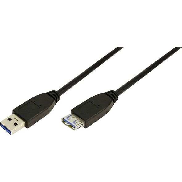 LogiLink USB-A - USB-A καλώδιο USB 2 m Μαύρο (CU0042) 600771 4052792003307