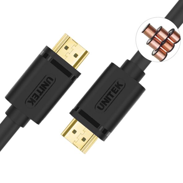 Unitek HDMI - Καλώδιο HDMI 1m μαύρο (Y-C136) 631811 4894160023223