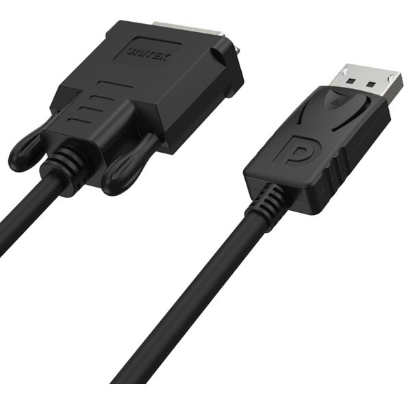 Unitek DisplayPort - καλώδιο DVI-D 1,8m μαύρο (Y-5118BA) 715395 4894160010469