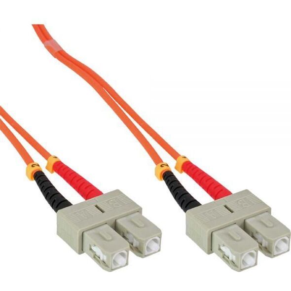 Καλώδιο εμπλάστρου οπτικών ινών InLine SC/SC, 50/125 μm, OM2, 0,5 m (83555) 873694 4043718072880