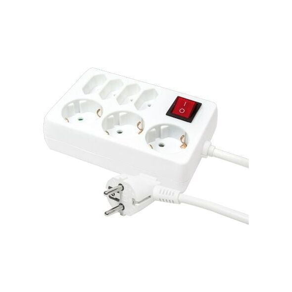 Πολύπριζο LogiLink LPS 7 πρίζες 5 m λευκό (LPS210) 822910 4052792031386