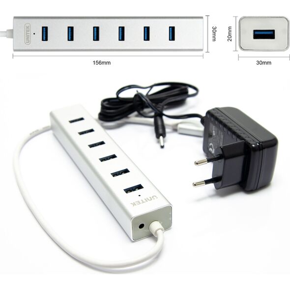 USB HUB Unitek 7x USB-A 3.0 (Y-3090) 1047724 4894160017437