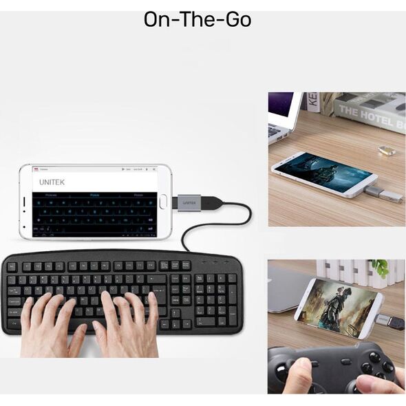 Unitek USB-C - Προσαρμογέας USB Ασημί (Y-A025CGY) 1053732 4894160021267