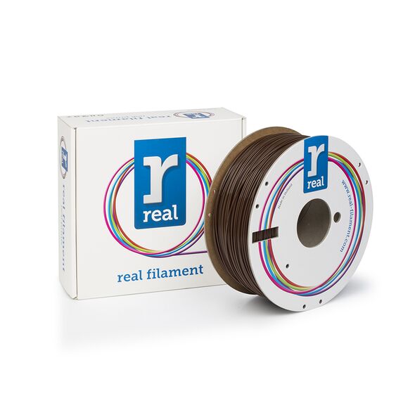 REAL PLA 3D Printer Filament - Brown - spool of 1Kg - 1.75mm (REALPLABROWN1000MM175) έως 12 άτοκες Δόσεις