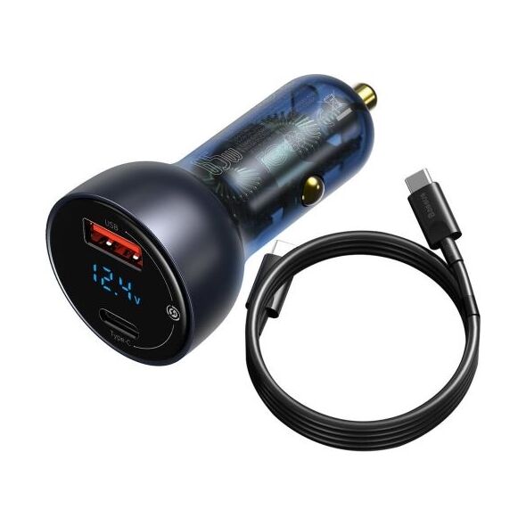 Ładowarka Baseus Particular Digital Display 1x USB-A 1x USB-C 5 A  (baseus_20200714145422)