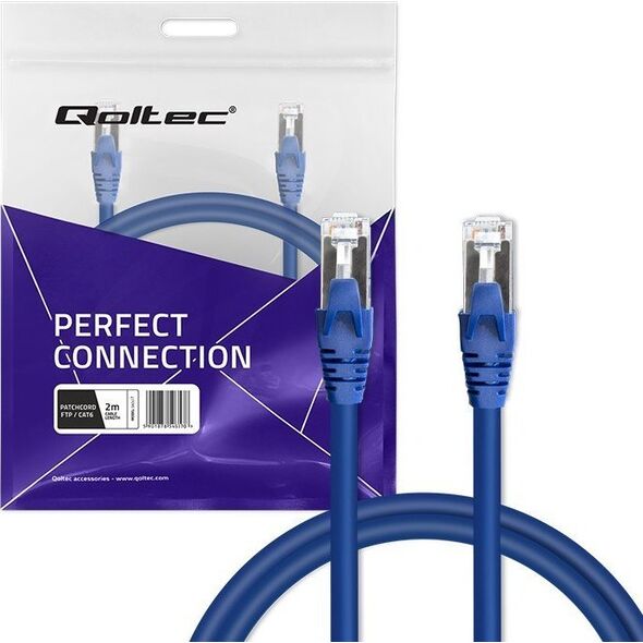 Qoltec Kabel Patchcord Qoltec FTP | CAT6 | 2 x RJ-45 | 2m
