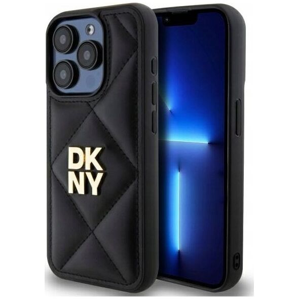 DKNY DKNY DKHCP15XPQDSLK iPhone 15 Pro Max 6.7" black/black Quilted Stack Logo