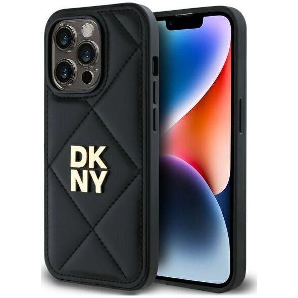 DKNY DKNY DKHCP14XPQDSLK iPhone 14 Pro Max 6.7" black/black Quilted Stack Logo