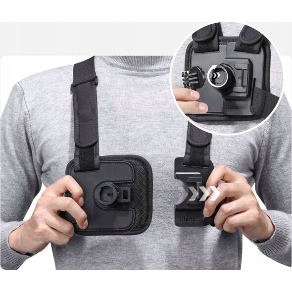 Ulanzi Szelki Chest Mount Go-quick Ii Gopro Sjcam Dji Xiaomi Telefon /  Ulanzi / Cm028