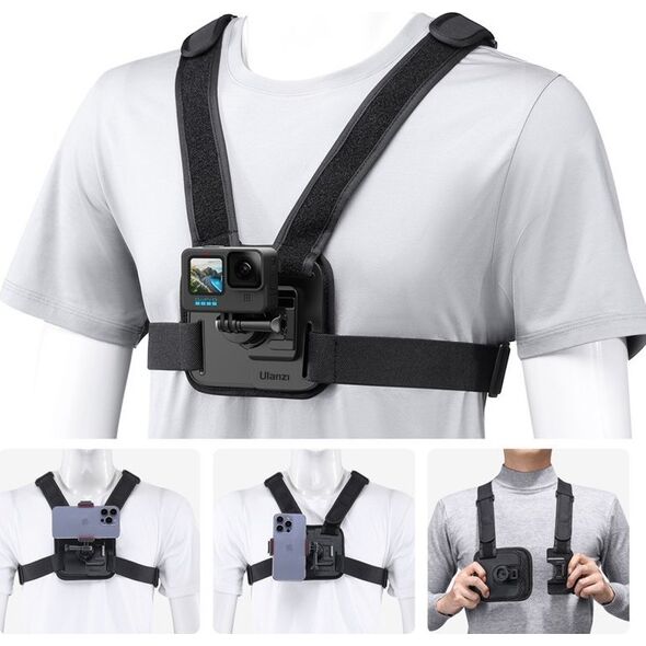 Ulanzi Szelki Chest Mount Go-quick Ii Gopro Sjcam Dji Xiaomi Telefon /  Ulanzi / Cm028