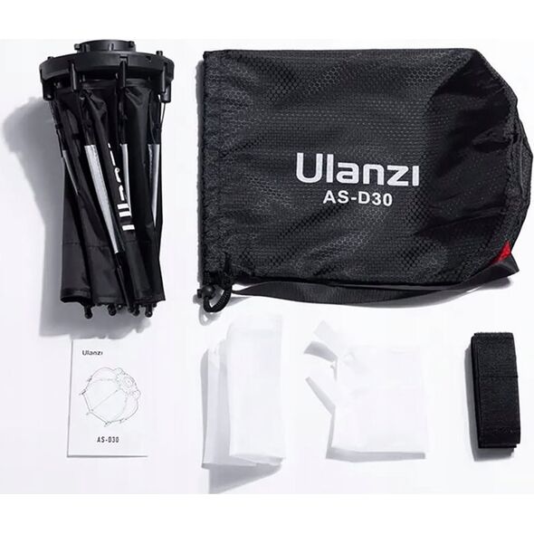 Zestaw studyjny Ulanzi Softbox + 2x Dyfuzor Na Mini Bowens Octa 30cm Ulanzi - L005 L023 Lt028 L024 / As-d30