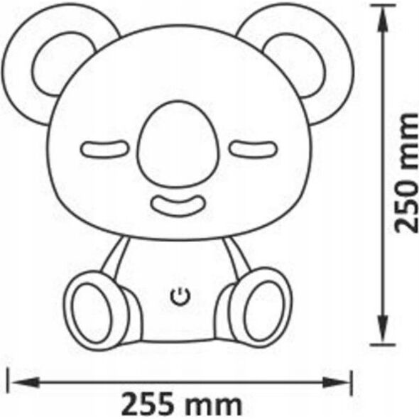 Sanico Lampka nocna Goldlux Koala  biała RGB+W