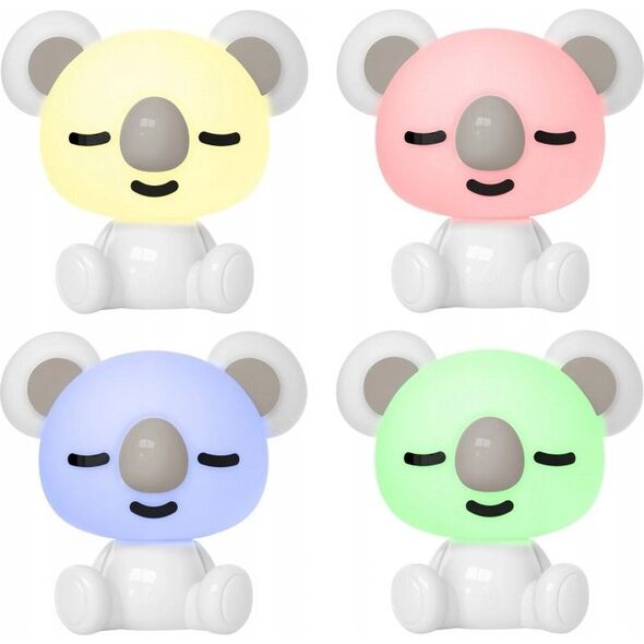 Sanico Lampka nocna Goldlux Koala  biała RGB+W