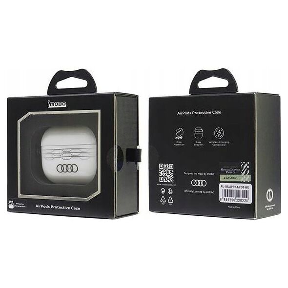 Audi Audi IML Geometric Pattern AirPods Pro 2 cover biały/white AU-IMLAPP2-A6/D3-WE