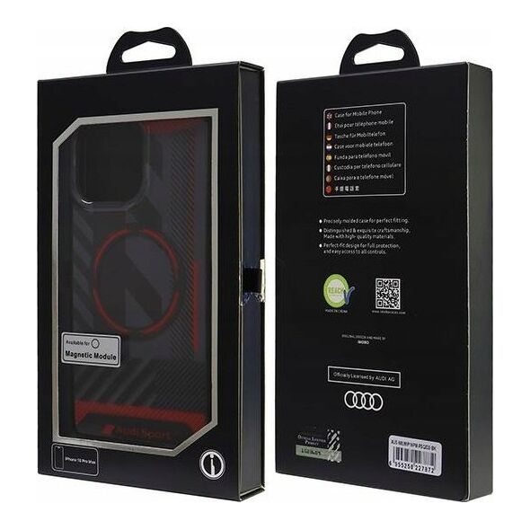 Audi Audi IML Sport MagSafe iPhone 16 Pro Max 6.9" czarny/black hardcase AUS-IMLMIP16PM-RSQ/D2-BK