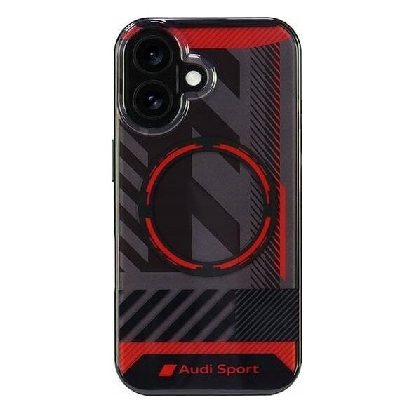 Audi Audi IML Sport MagSafe iPhone 16 6.1" czarny/black hardcase AUS-IMLMIP16-RSQ/D2-BK