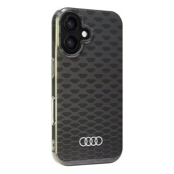 Audi Audi IML Stitching Pattern MagSafe iPhone 16 6.1" czarny/black hardcase AU-IMLMIP16-Q5/D3-BK