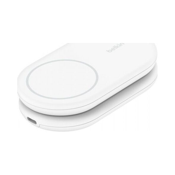 Ładowarka Belkin Belkin BOOST Charge magneti. 15W 2in1 +output/USB-C wh.WIZ028vfWH