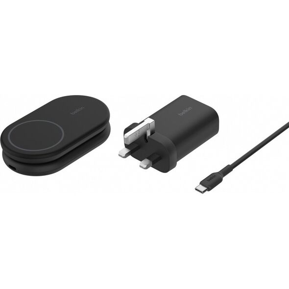 Ładowarka Belkin Belkin BOOST Charge magneti. 15W 2in1 +output/USB-C bl.WIZ028vfBK