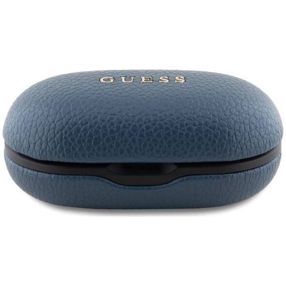 Słuchawki Guess Guess Bluetooth headphones GUTWSPGTSPSB TWS + docking station blue/blue Grained Classic Logo
