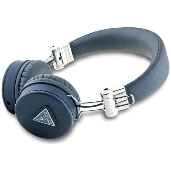 Słuchawki Guess Guess Bluetooth ENC GUBH70PGTSPSB blue/blue Grained Classic Round Shape
