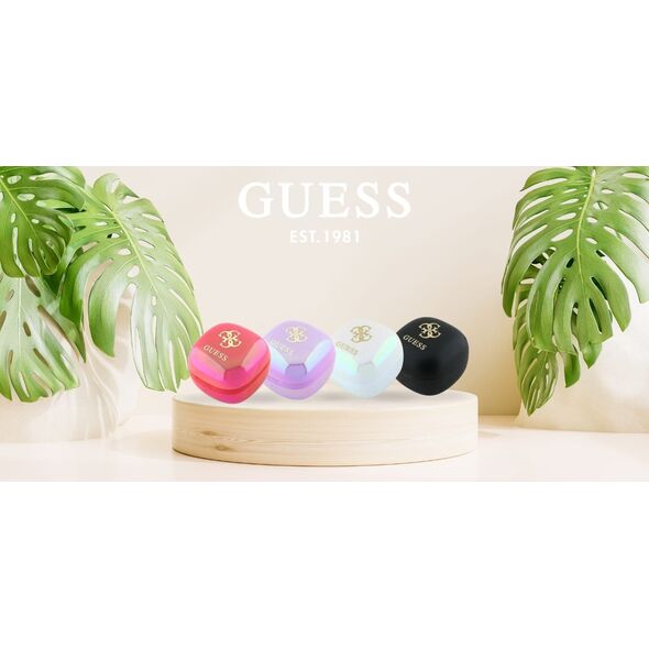 Słuchawki Guess Guess Bluetooth headphones GUTWSJ144ESF TWS + docking station fuchsia/fuschia Iridescent 4G Printed Logo
