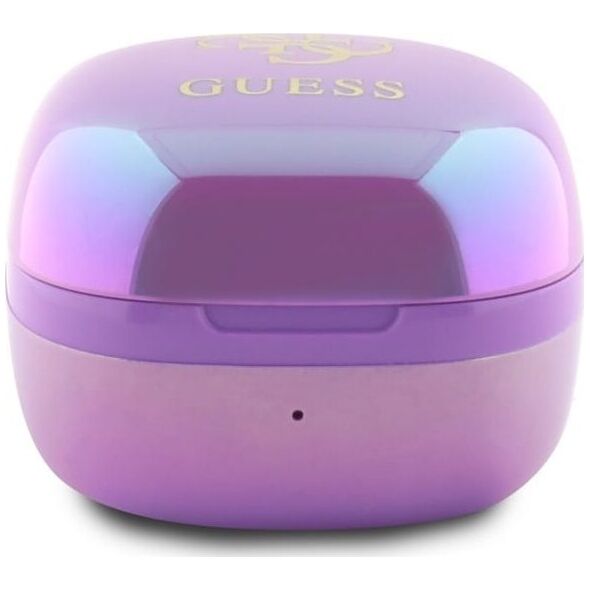Słuchawki Guess Guess Bluetooth Headphones GUTWSJ144ESU TWS + Docking Station Purple/Purple Iridescent 4G Printed Logo