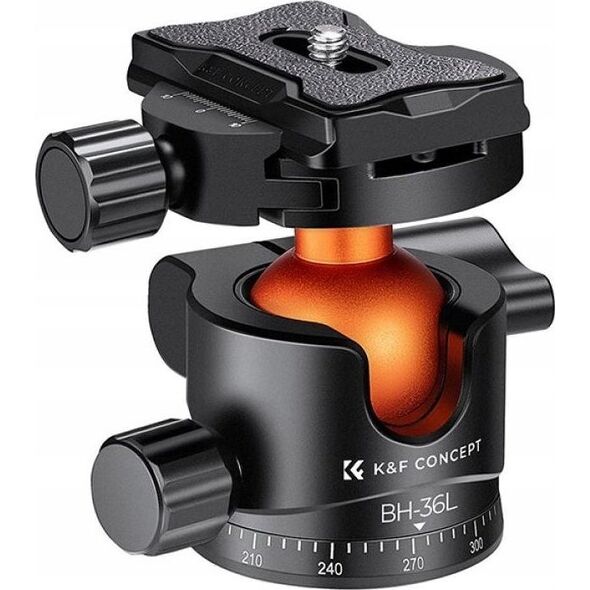 Głowica Kf Głowica Kulowa PANORAMICZNA 3D 16kg Aluminium Arca Swiss / K&F CONCEPT / BH-36L