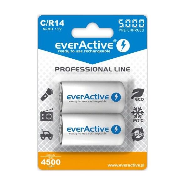 EverActive Akumulator Professional Line C / R14 5000mAh 2 szt.