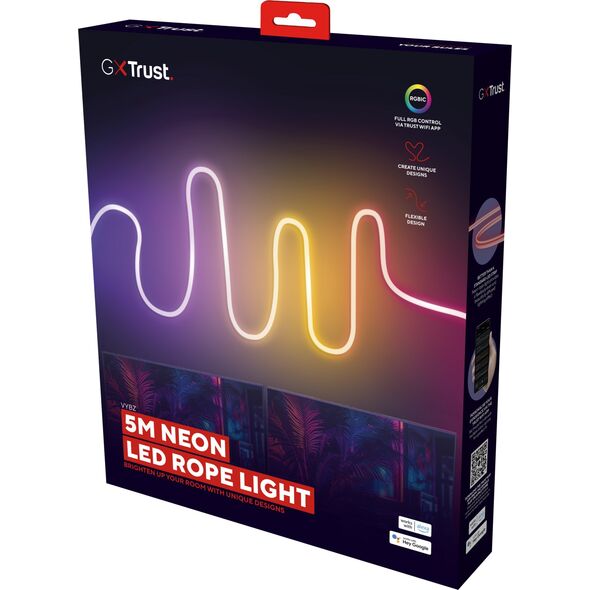 Taśma LED Trust Tama wietlna GXT904 VYBZ RGBIC LED NEON LIGHT 5m