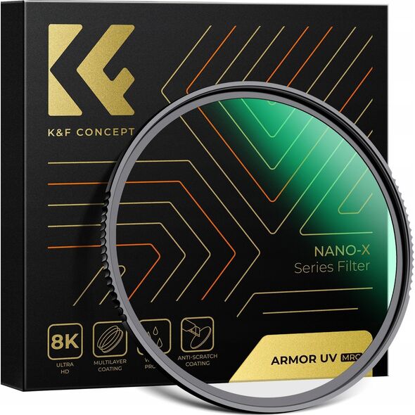 Filtr K+F Zaawansowany Filtr Armor Uv Ultrafioletowy K&f Nano-x Mrc 52 Mm 52mm / Kf01.2742