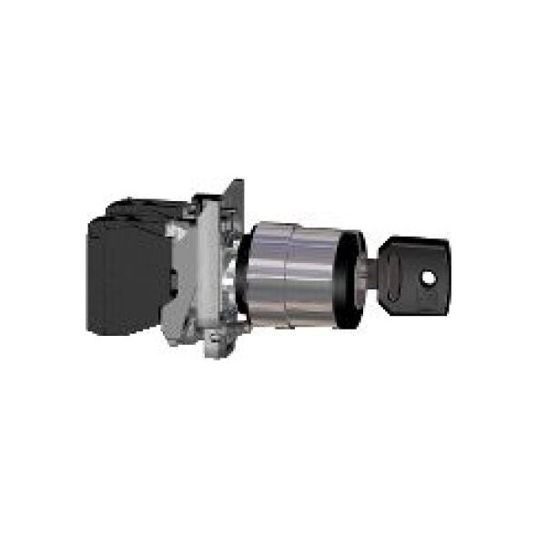 Schneider Electric Przełącznik 2 położeniowy klucz 22mm czarny 2Z bez samopowrotu (XB4BG33) 3346849 3389110887150