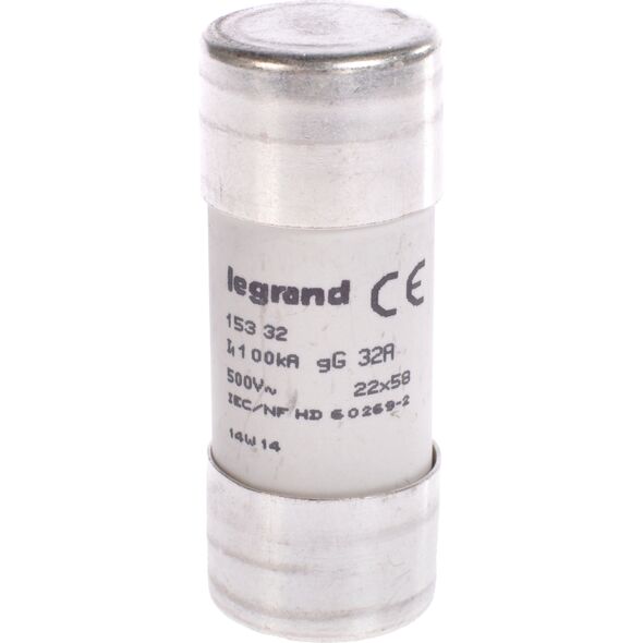 Legrand Wkładka bezpiecznikowa cylindryczna 32A gL 500V HPC 22 x 58mm (015332) 3368928 3245060153328
