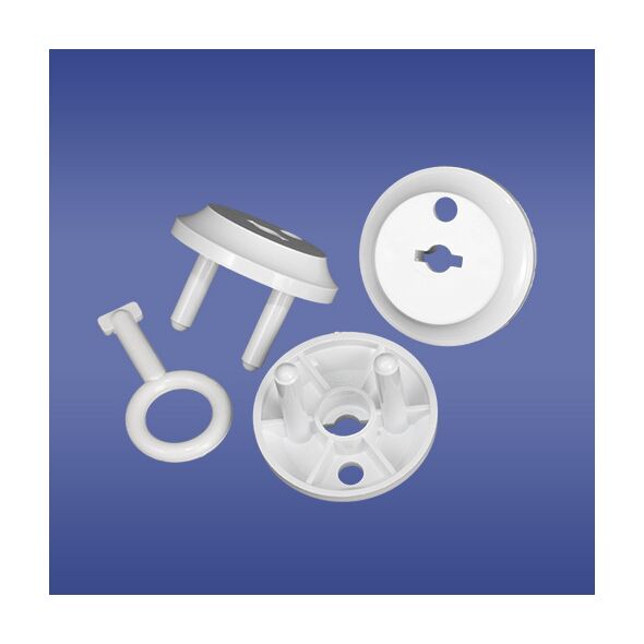 Elektro-Plast Zatyczka gniazda /zabezpieczenie przed dziećmi/ z kluczem biała 20.2 3389286 5903978376731