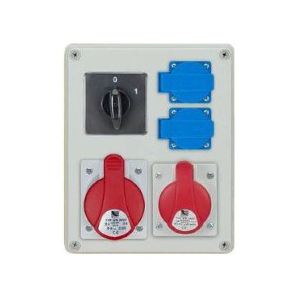 Pawbol Rozdzielnica R-BOX 240 1x32A/5P 1x16A/5P 2x250V, wył. 0/1 IP44 (B.1094W) 3402624 5905793080275