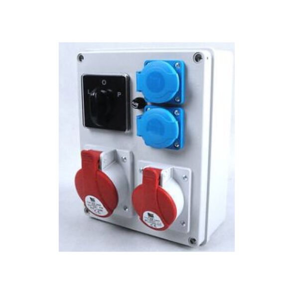 Pawbol Rozdzielnica R-BOX 240 1x32A/5P 1x16A/5P 2x250V, wył. L/P IP44 (B.1095W) 3402627 5905793080282