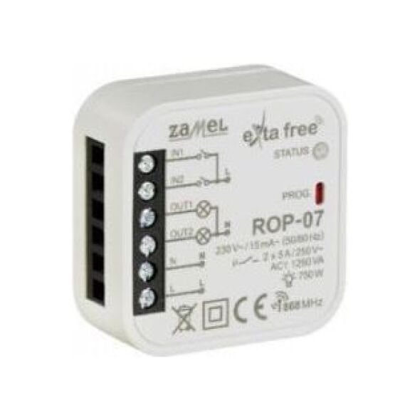 Zamel Radiowy odbiornik dopuszkowy 2-kanałowy ROP-07 (EXF10000104) 3405047 5903669089988