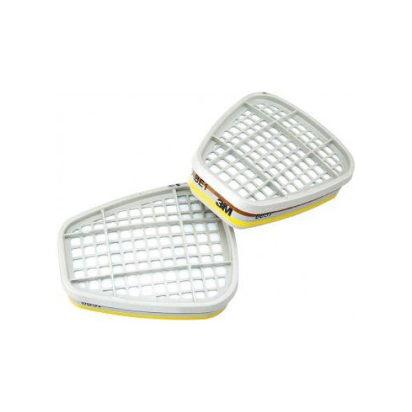 3M Pochłaniacz do masek serii 6000 ABE1 6057 pary organiczne, gazy kwaśne 2 sztuki (7100006000) 3410787 4046719695881