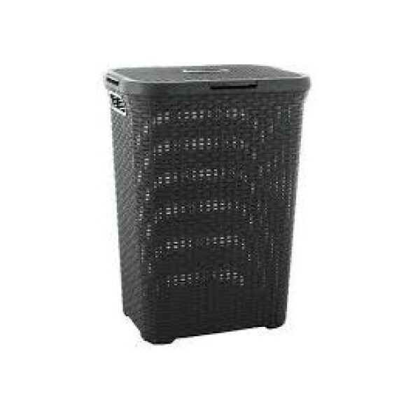 Kosz na pranie Curver Natural Style 40L antracyt (46796) 3414070 3253920709011