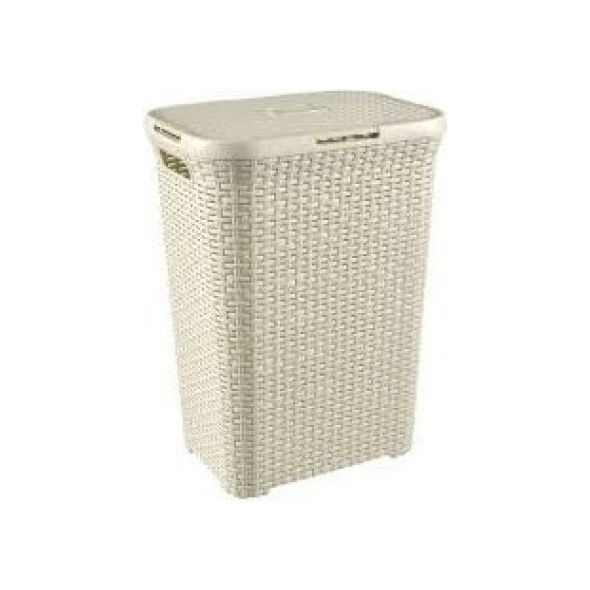 Kosz na pranie Curver Natural Style 60L kremowy (189207) 3414071 3253920707000