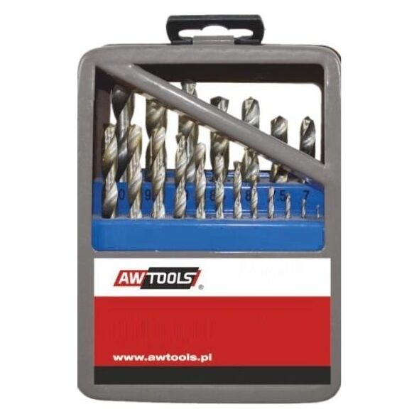 Wiertło AWTools HSS walcowe 1,5 2 7 4,5 4 5,5 5 1 3 2,5 3,5 6 6,5 7,5 8 8,5 9 9,5mm zestaw (AW41204) 3427246 5902198745389