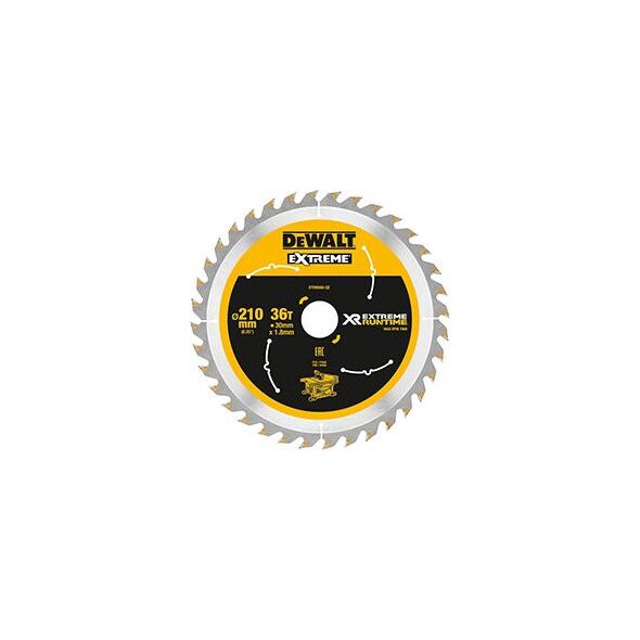 Dewalt Tarcza pilarskia do pilarki tarczowej 210mm 36 zębów (DT99566-QZ) 4006103 5035048542262