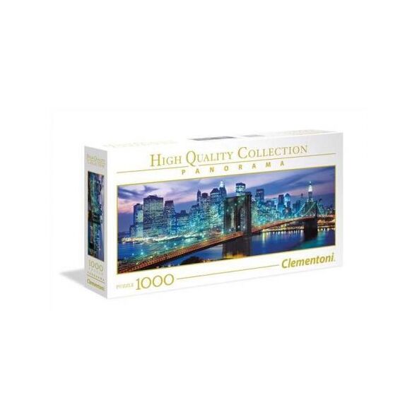 Clementoni Puzzle 1000 elementów. Panorama - New York Brooklyn Bridge (39434 CLEMENTONI) 4007098 8005125394340