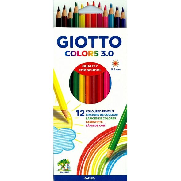 Giotto Kredki Colors 3.0 12 kolorów (273992) 4011531 8000825009907