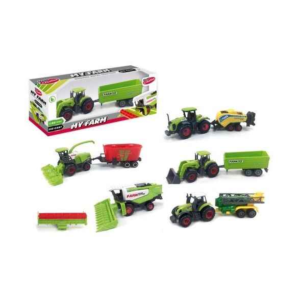 Mega Creative Traktor metalowy + akcesoria (SQ82002 2) 4012004 5902643684751
